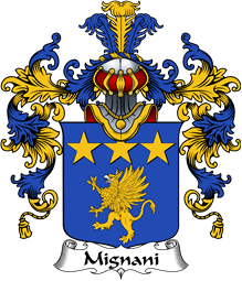 Italian Family Coat of Arms (v.25b) Mignani