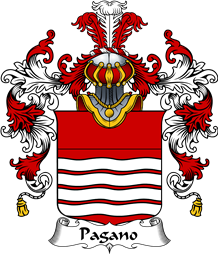 Italian Family Coat of Arms (v.25b) Pagano