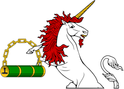 Demi Unicorn Regardant Holding Fetterlock