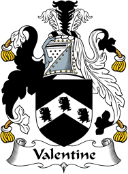 English Coat of Arms for the family Valentine