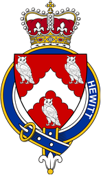 Families of Britain Coat of Arms Badge for: Hewitt (England)