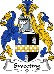 English Coat of Arms for the family Sweeting