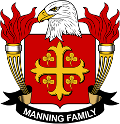 Coat of arms used by the Manning family in the United States of America