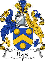 English Coat of Arms for the family Hope