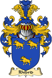 Welsh Family Coat of Arms (v.23) for Rhidrid (AB YNYR, AP JONAS AP GRONWY)