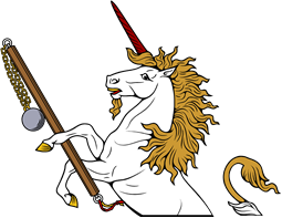 Demi Unicorn Holding Mace