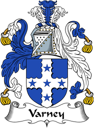 English Coat of Arms for the family Varney