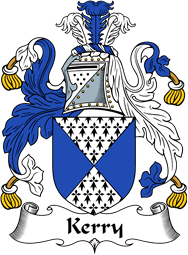 English Coat of Arms for the family Kerry