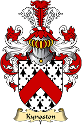 Welsh Family Coat of Arms (v.23) for Kynaston (Descended from Iorwerth Goch)