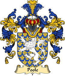 English Family Coat of Arms (v.25) Pole or Poole