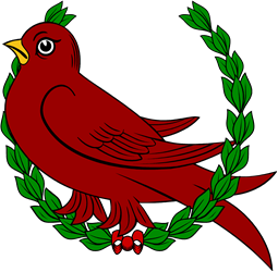 Martlet Within a Laurel Wreath