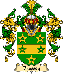 English Family Coat of Arms (v.25) Brassey or Brassy
