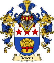 Irish Family Coat of Arms (v.25a) Bevens