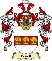 English Family Coat of Arms (v.25) Penell