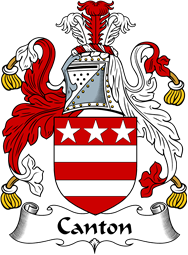 English Coat of Arms for the family Canton