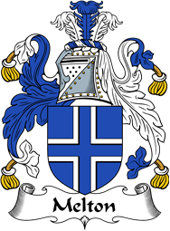 English Coat of Arms for the family Melton