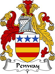 English Coat of Arms for the family Penway