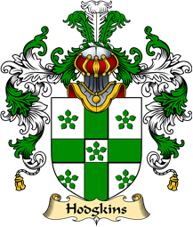 English Family Coat of Arms (v.25) Hodgkins or Hodgkinson