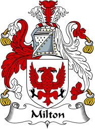 English Coat of Arms for the family Milton