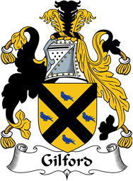 English Coat of Arms for the family Gilford