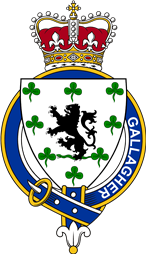 Families of Britain Coat of Arms Badge for: Gallagher (Ireland)