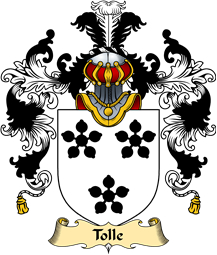 English Family Coat of Arms (v.25) Toll or Tolle