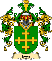 Irish Family Coat of Arms (v.25a) Jones