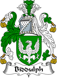 English Coat of Arms for the family Biddulph