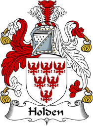 English Coat of Arms for the family Holden II