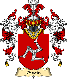 Welsh Family Coat of Arms (v.25) Owain (AP EDWIN, or Owen)