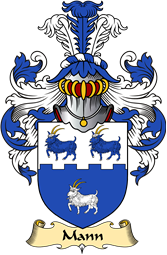 English Coat of Arms (v.23) for the family Man or Mann