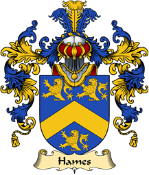 English Family Coat of Arms (v.25) Hammes or Hames