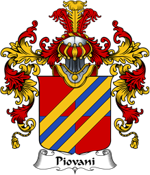 Italian Family Coat of Arms (v.25b) Piovani