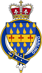 Families of Britain Coat of Arms Badge for: Darling (England)