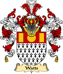 English Family Coat of Arms (v.25) Watts