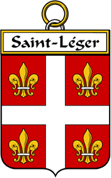 French Coat of Arms Badge for Saint-Léger