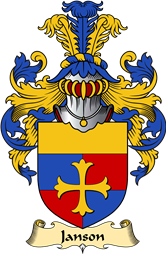 English Coat of Arms (v.23) for the family Janson