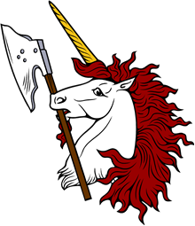 Unicorn Hd Erased Holding Battle Axe