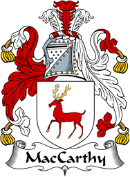 Irish Coat of Arms for MacCarthy or Carty