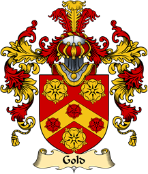 English Family Coat of Arms (v.25) Gold