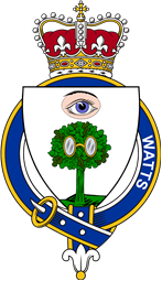 Families of Britain Coat of Arms Badge for: Watts oe Watt (Scotland)