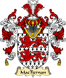 Irish Family Coat of Arms (v.25a) MacTiernan or Kiernan