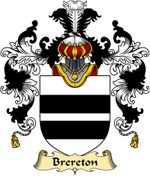 English Family Coat of Arms (v.25) Brereton