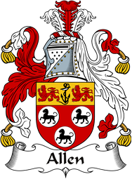 Irish Coat of Arms for Allen