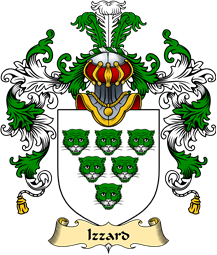 English Family Coat of Arms (v.25) Izzard