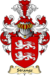 English Coat of Arms (v.23) for the family Strange