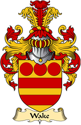 English Coat of Arms (v.23) for the family Wake