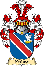 v.23 Coat of Family Arms from Germany for Kesling