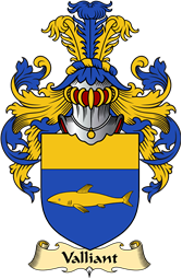 English Coat of Arms (v.23) for the family Valliant