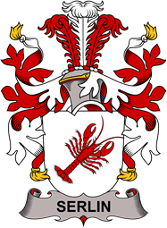 Coat of arms used by the Danish family Serlin